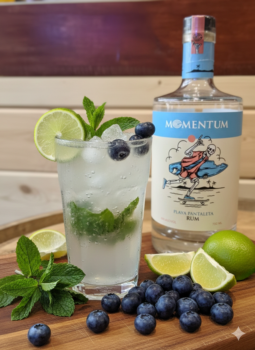 Momentum's Blueberry Mojito