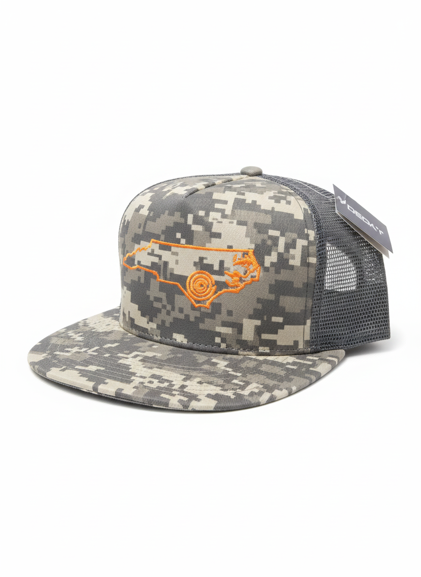 NC Flat Bill Trucker Hat 1040 1052