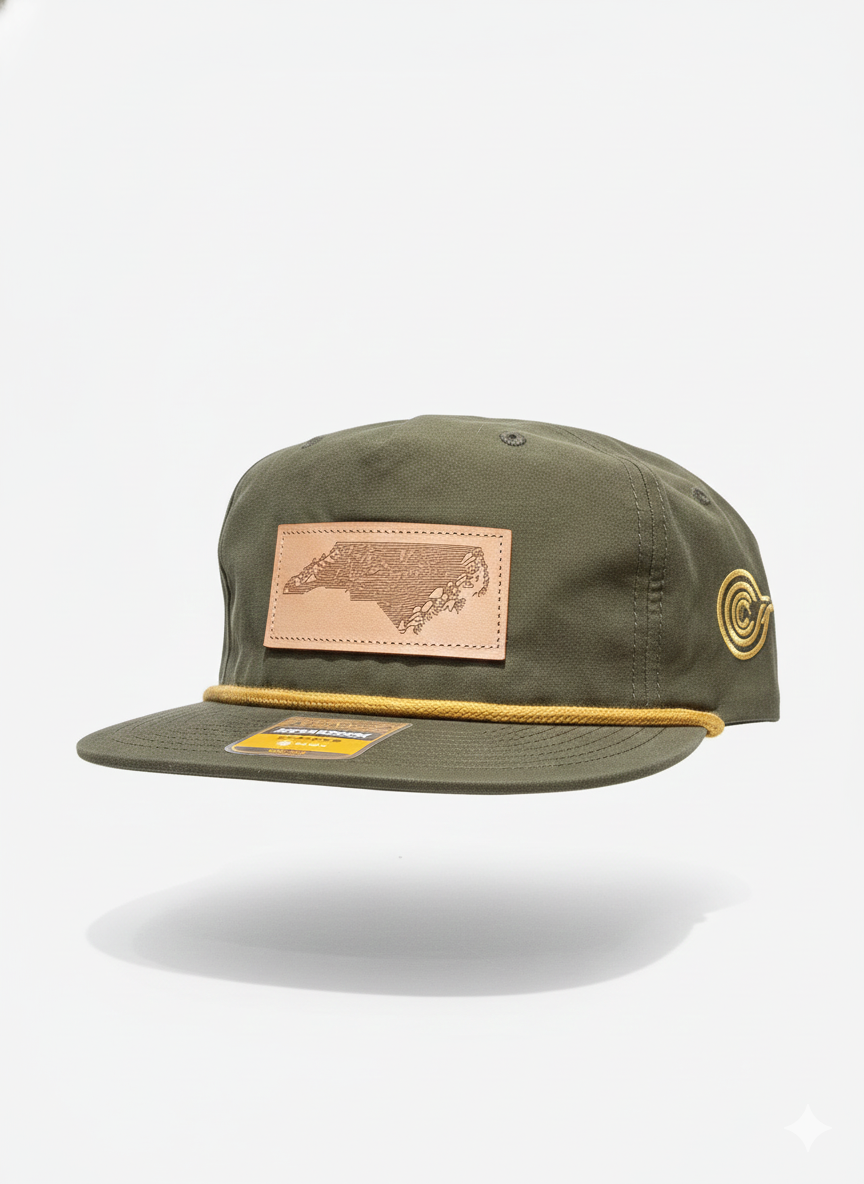NC Wave2Mountain Snapback Flat Bill Hat 256