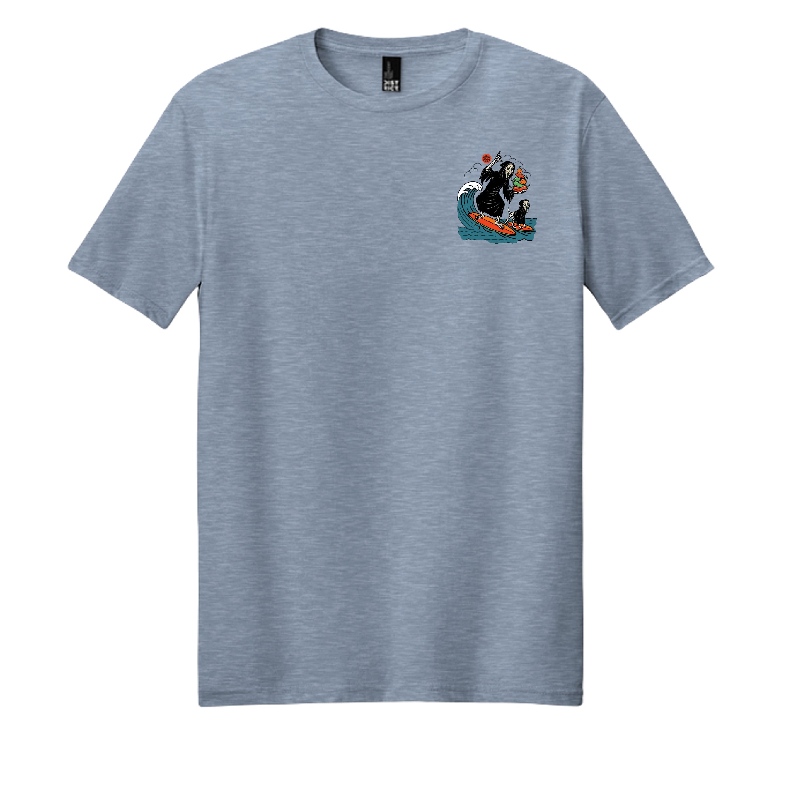 Flint Blue Heather - DM108 - FRONT