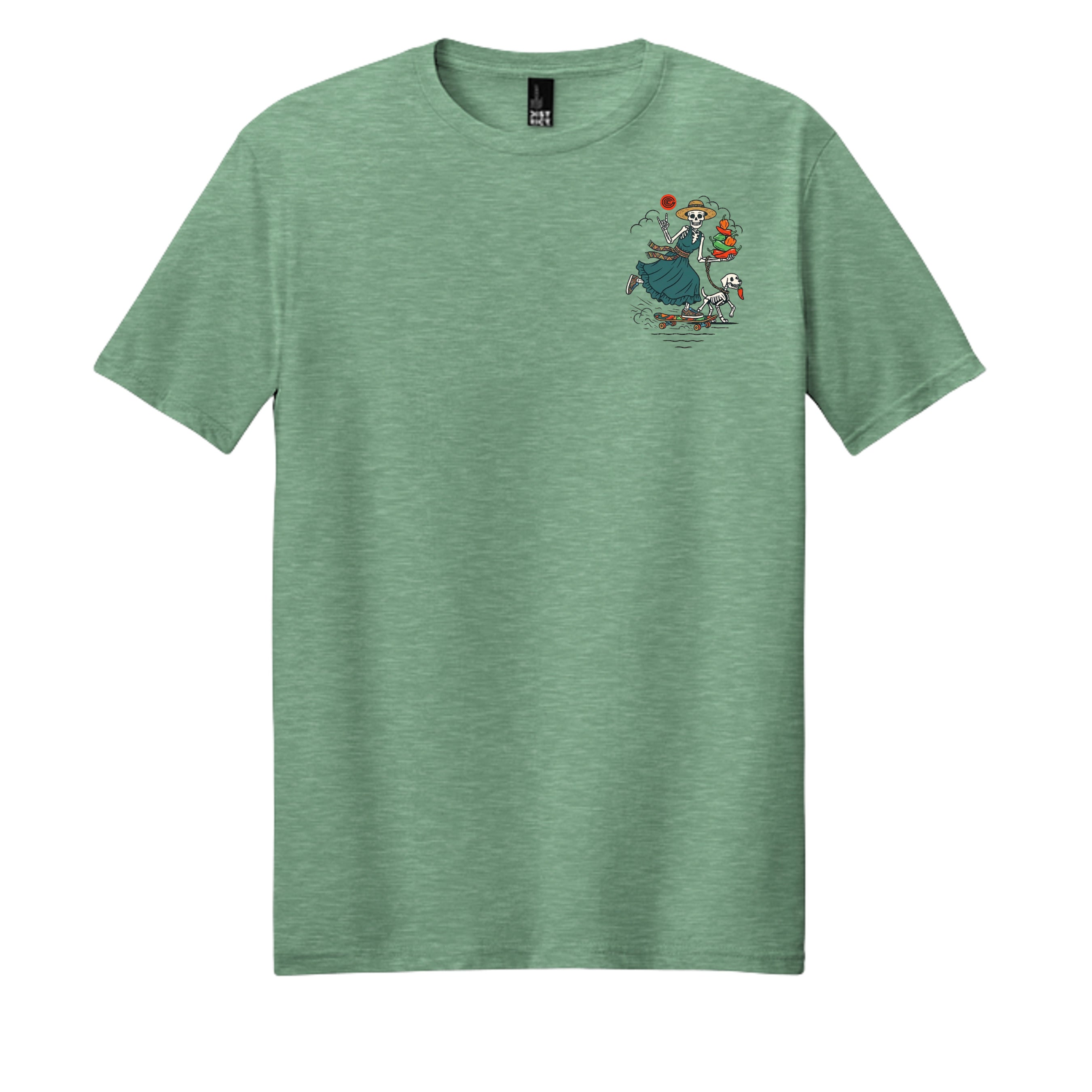 Heathered Dusty Sage - DM108 - FRONT