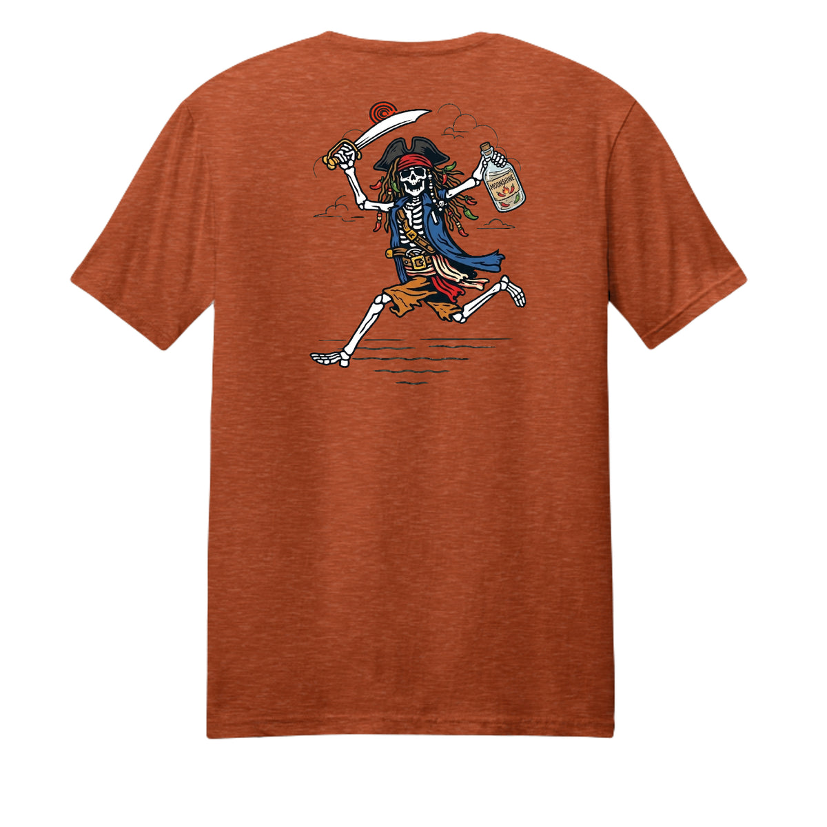 Deep Orange Heather - DM108 - BACK