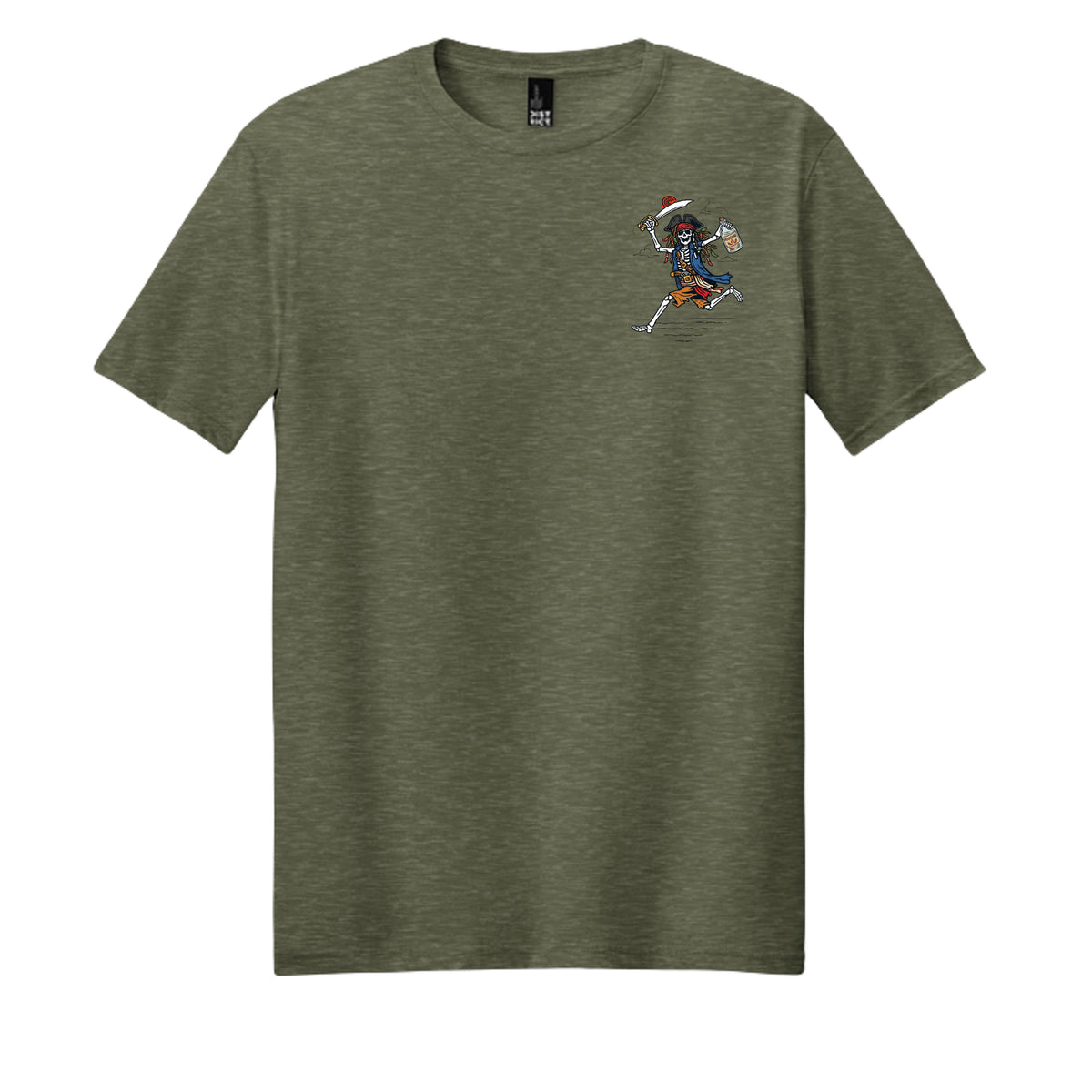 Heathered Olive - DM108 - FRONT