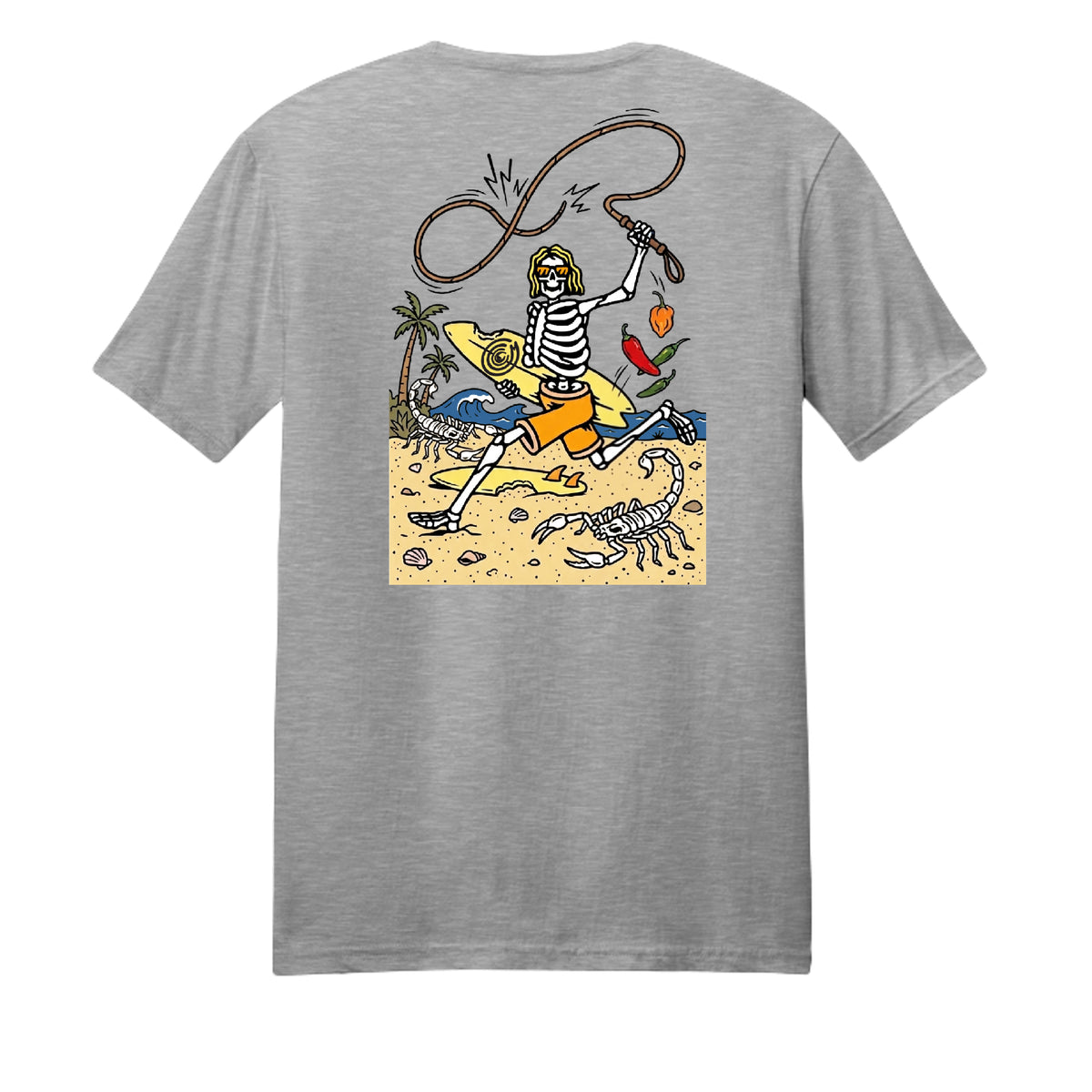Light Heather Grey - DM108 - BACK