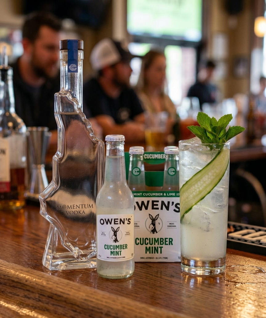 NC Vodka Cucumber Mint (double) To-Go Cocktail Only
