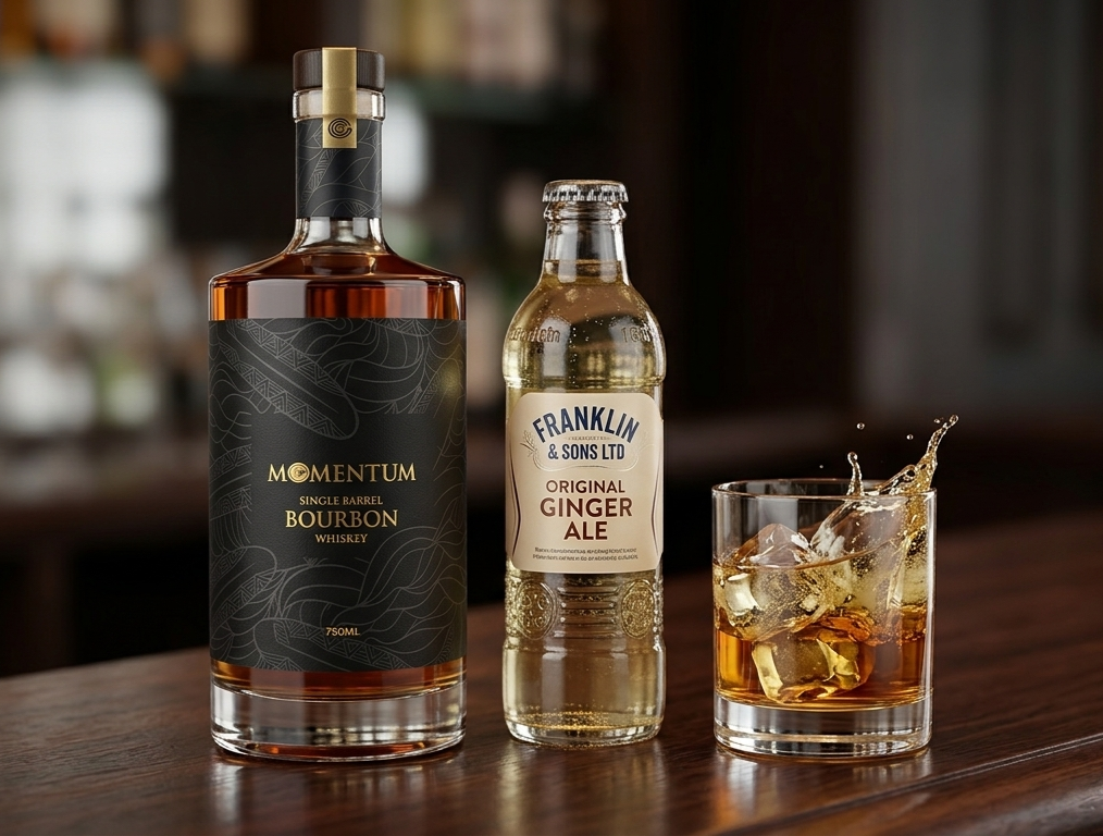 Classic Bourbon & Ginger 2.5oz To-Go Cocktail Only